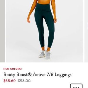 Active leggings with a built-in butt lift! Sculpting contoured waistband. XS